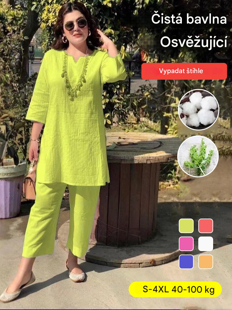 🌹🌹 Letní temperament, etnický styl, dvoudílná souprava s dlouhým rukávem