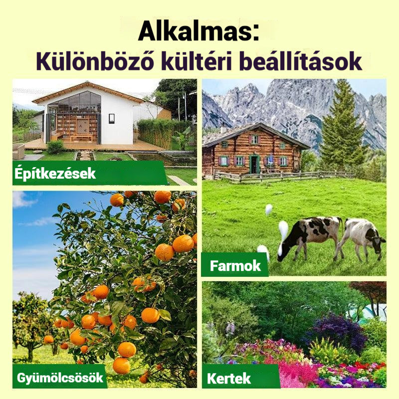【🔥50% kedvezmény】🔥Szolár ultrahangos állatriasztó kültéri madárriasztóhoz villogó infravörös fénnyel, piros és kék LED-del