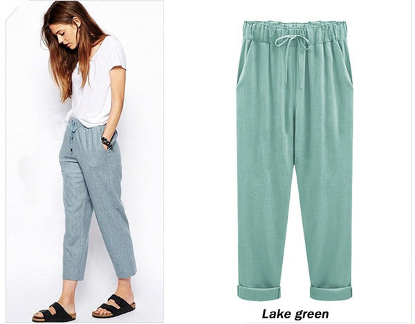 🔥【S-6XL】👖 Pantaloni casual pentru femei la modă nouă 2025💖40-120KG