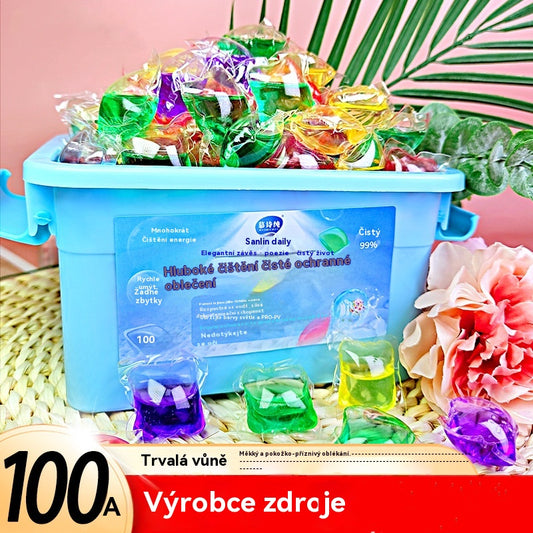 【✨1 krabička 120 kapslí✨】Vonné kapsle na prací prostředek ✅ Dlouhotrvající vůně ✅ Čištění ✅ Dekontaminace