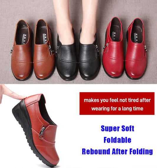 🔥【35-41】Pantofi confortabili din piele de vacă, talpă moale, antiderapantă, rezistență la uzură timp îndelungat, calitate garantată