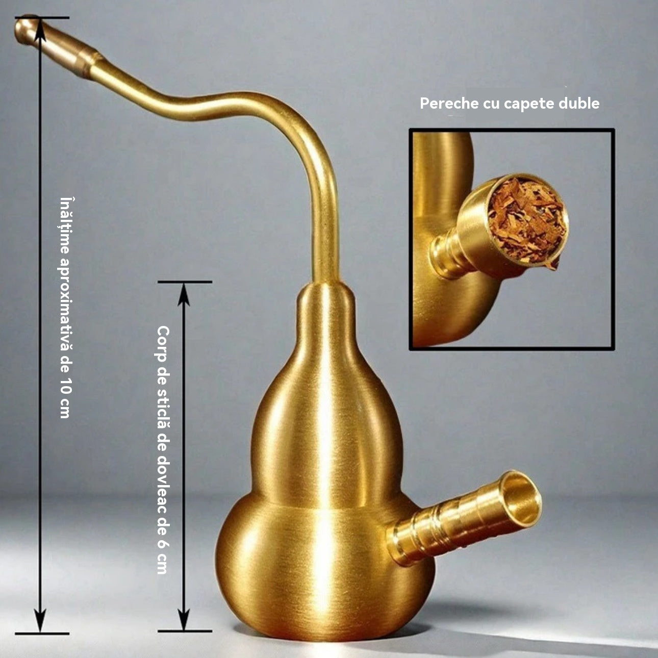 【🔥Kupte 1 a získejte 1 zdarma】Přenosný vyjímatelný mosazný filtr z tykve na cigarety