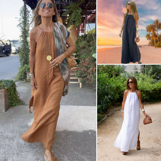 【S-XL】👗Nova obleka z naramnicami, udobna, ležerna in zračna