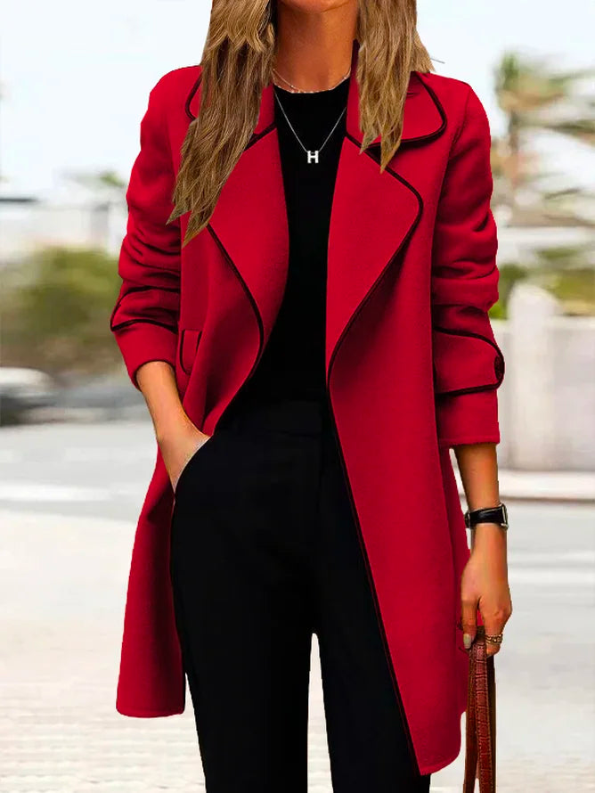 🔥🧥👩【40% POPUST】【M-4XL】Nova jesensko-zimska kolekcija 2025, ženska korejska srednje dolga dvostranska kašmirska jakna/plašč