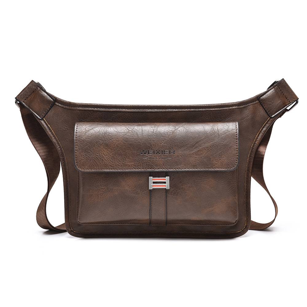 šPreprosta, vodoodporna in prostorna torba za Äez ramo, izdelana iz visokokakovostnega prenosnega PU sintetiÄnega usnja.