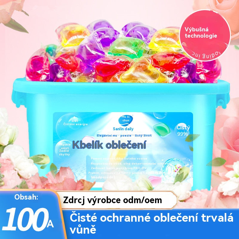 【✨1 krabička 120 kapslí✨】Vonné kapsle na prací prostředek ✅ Dlouhotrvající vůně ✅ Čištění ✅ Dekontaminace