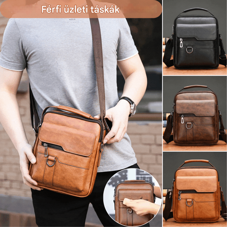 【50% kedvezmény】👜 Férfi alkalmi divatos marhabőr táska