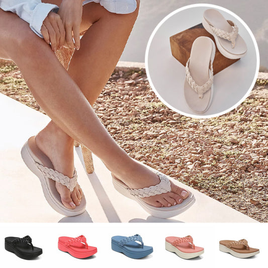 💞【50 % popust】【36-44】Modni japonki z debelim podplatom, ki povečajo višino