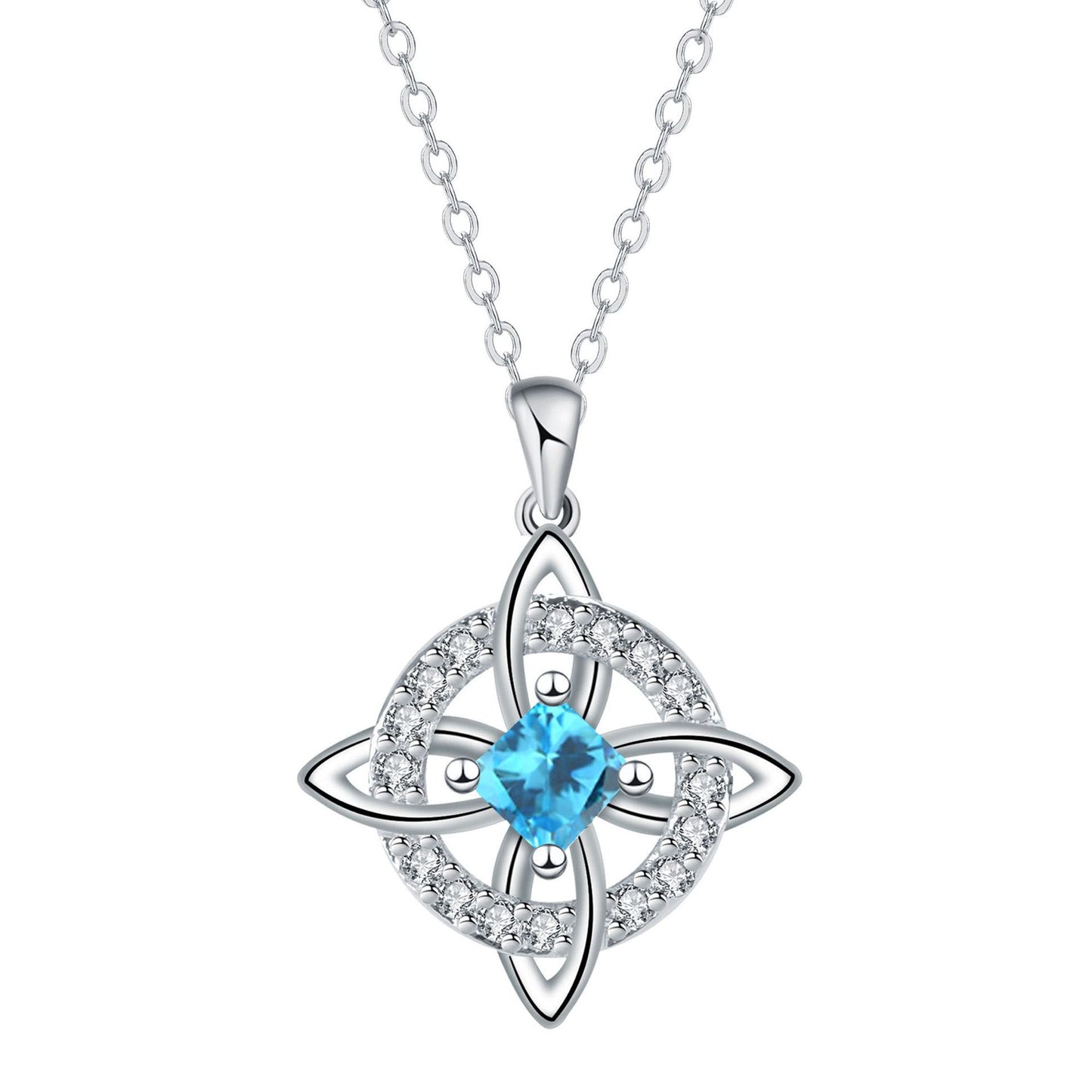 🔮💞Collar místico de nudo de bruja con piedra de nacimiento ✅️Pago contra entrega