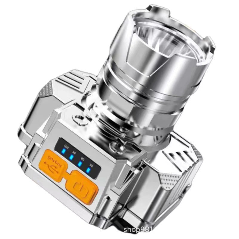 【✨Cumpărați 1 și primiți 1 gratuit】🔦Lanternă ultra-luminoasă cu senzor montat pe cap, eliberează mâinile, timp de iluminare ultra-lung