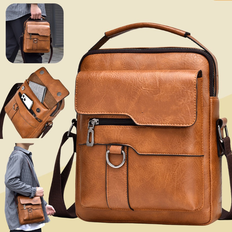 【50% kedvezmény】👜 Férfi alkalmi divatos marhabőr táska