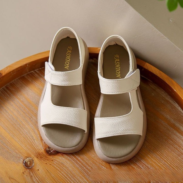 👡【35-43】 Retro letní sandály na jedné noze z měkké kůže s měkkou podrážkou