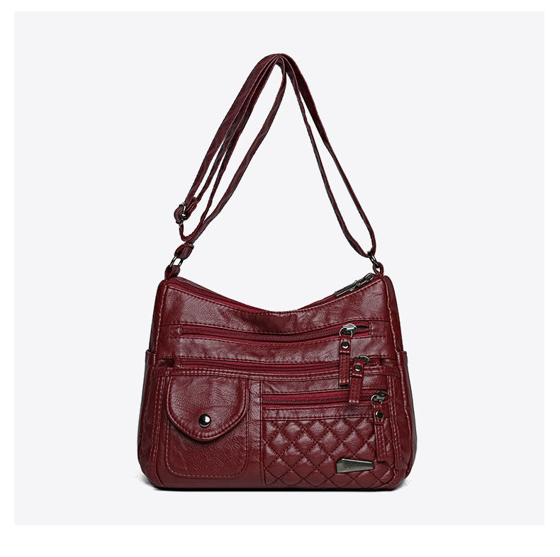 🔥 Zľava 50 % 👜 Dámska kabelka z mäkkej kože – priestranná, s viacerými priehradkami