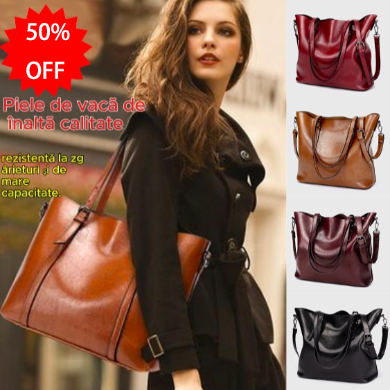 👜💖👜✨🔥2025 Geanta noua de capacitate ultra mare, piele moale, piele naturala de inalta calitate, 6 culori