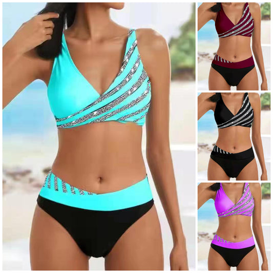 👙【40-100 kg, S-3XL】👙2025 Nov komplet kopalk s potiskom za ženske