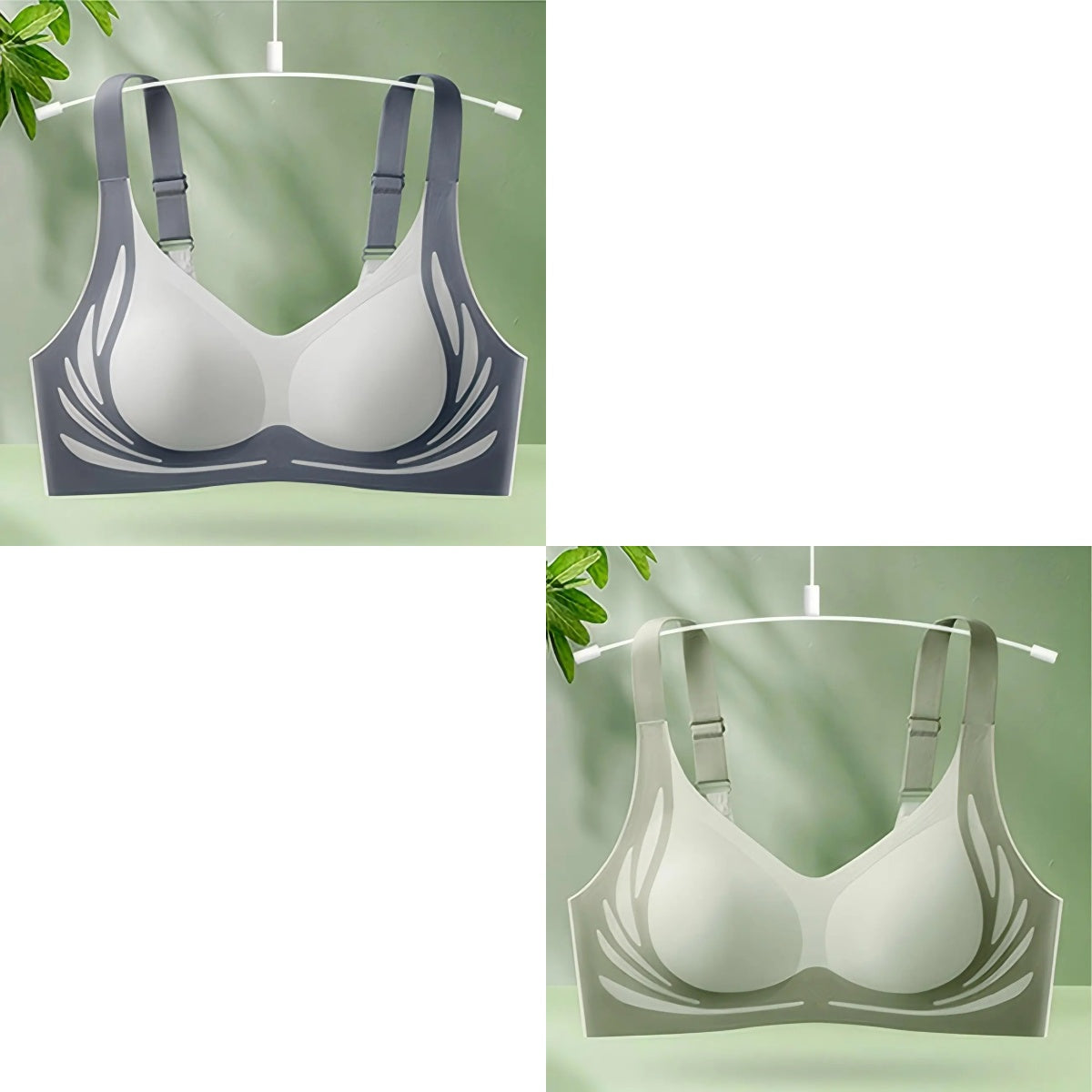 😍😍【Paket 2】Ženski enodelni brezžični modrček❤️【40-85KG】