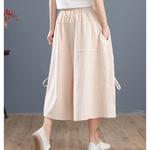 🔥🔥【Reducere 50%】【S-5XL】😍 Pantaloni largi din bumbac și in la modă de vară