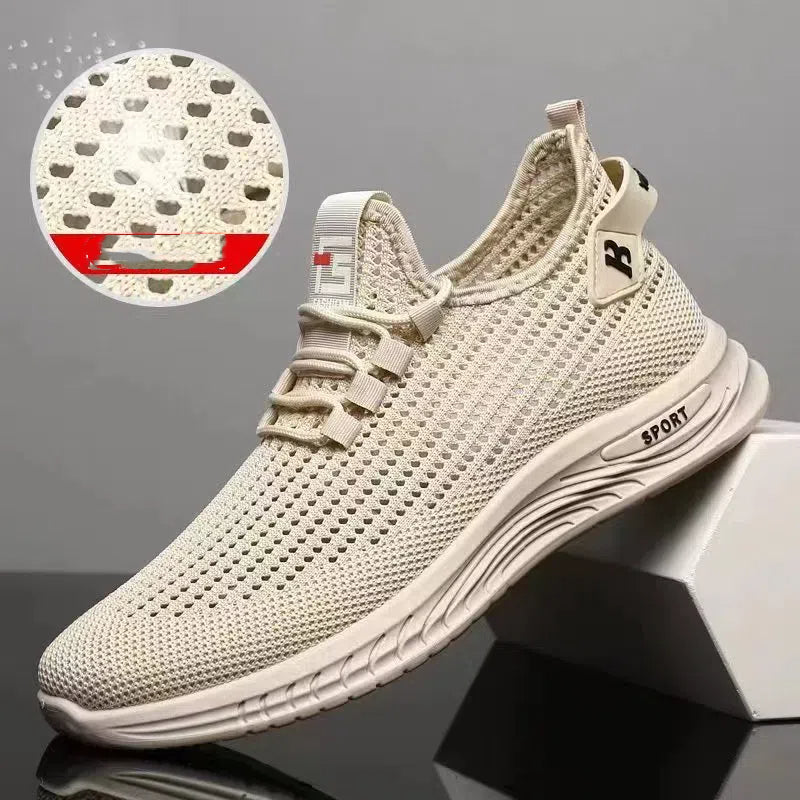💥👞【39-45】2026 Wiosna i Jesień Nowe Wiosenne i Jesienne Wypoczynek Siatka Oddychająca Antypoślizgowe Męskie Buty Sportowe