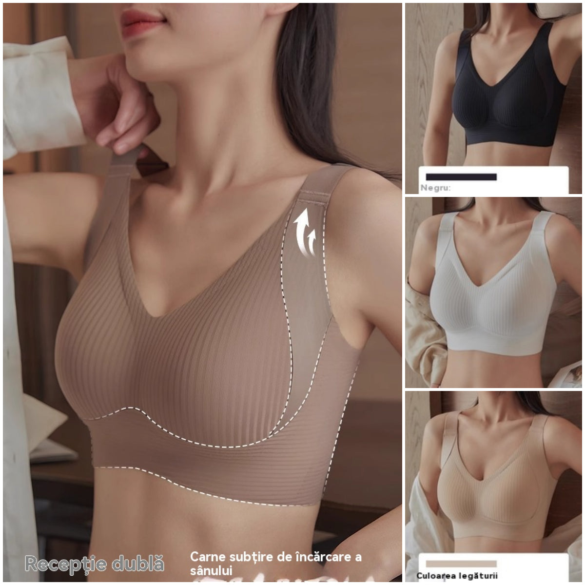 ❤️【40-95 kg】😘【Balenie 4】Veliki brezšivni modrček za ženske, udoben za nošenje