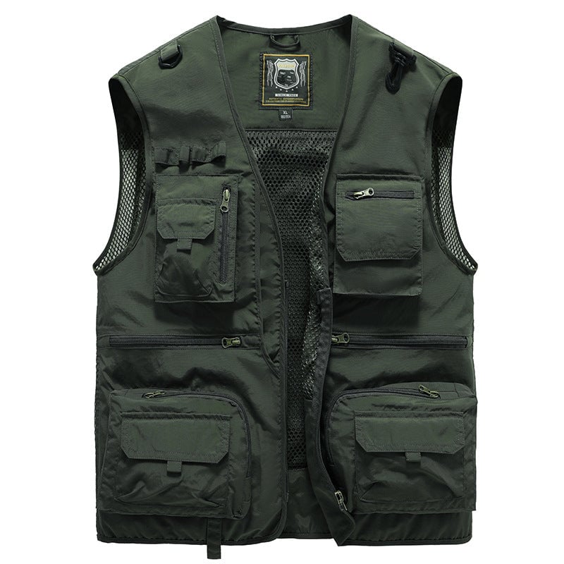 đ„ă20% OFFăăS-6XLăVĂcekapsovĂĄ vesta pro letnĂ outdoorovĂ© pracovnĂ obleÄenĂ