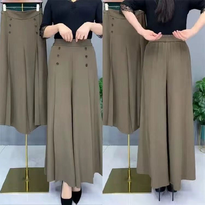 💖【Kupite 1, dobite 1 brezplačno 】【M-5XL】Modno žensko široko plisirano krilo z visokim pasom