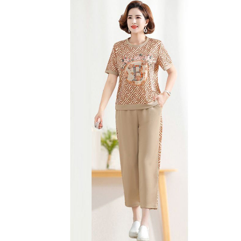 【Top + Kalhoty】【L-4XL】Nová kolekce ležérního dámského oblečení pro rok 2025, měkké a pohodlné materiály, módní styly