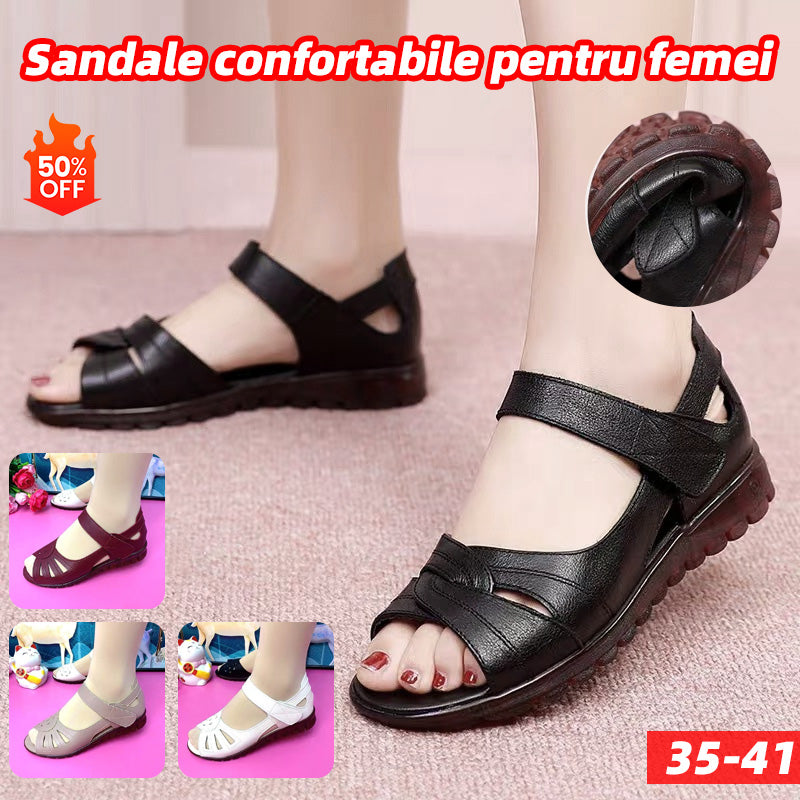🔥【35-41】Nov model za poletje, udobni ženski sandali iz pravega usnja z mehkim podplatom