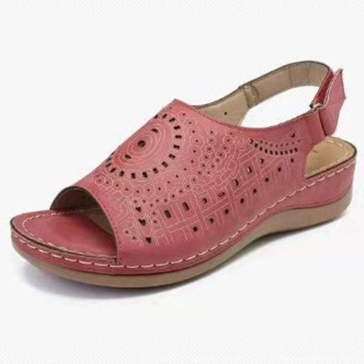 👡【Reducere de 50%】【35-43】 Papuci de sandale de dimensiuni mari, design cu cataramă metalică, talpă moale și confortabilă, iubiți-o
