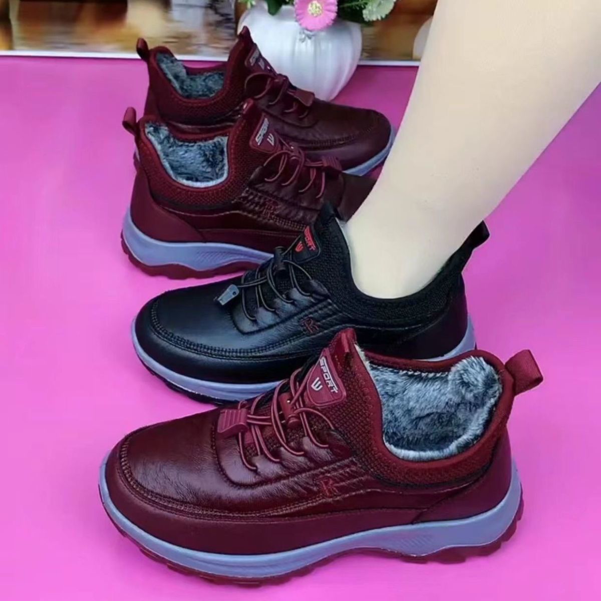 š©°āćSezonska ponudba - 50 % popustćć35-41ć2025 vodoodporni in nedrseÄi bombažni Äevlji, topli bombažni Å”kornji iz zajÄjega krzna