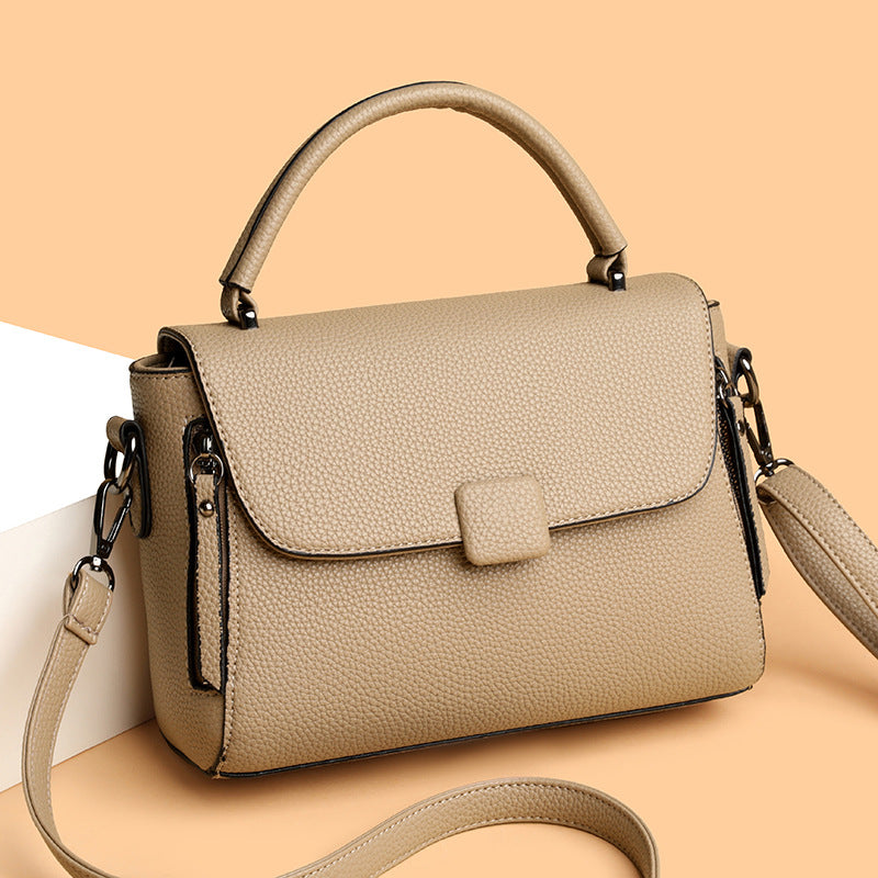 👜💖Nová módní a všestranná dámská kabelka z roku 2025, velká kapacita, více přihrádek, malá čtvercová taška přes rameno/crossbody, jednoduchý design