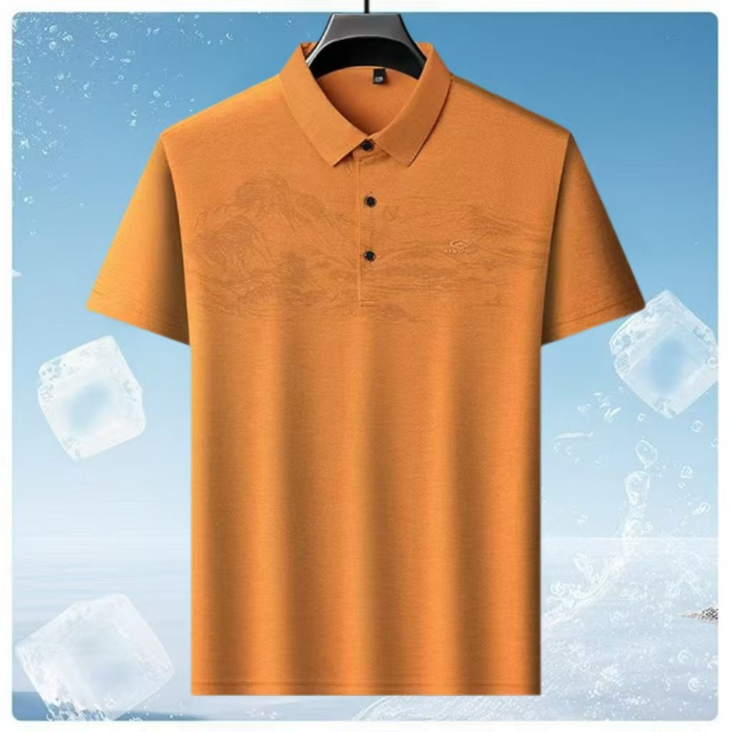 【Kupite 1, dobite 1 gratis】【M-4XL】Nova moška polo majica, ležerna poslovna, enobarvna, 6 barv