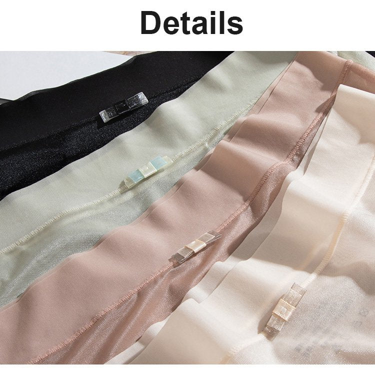 🌹🌹🌹(6 darab) Női magas derekú jégselyem alsónemű