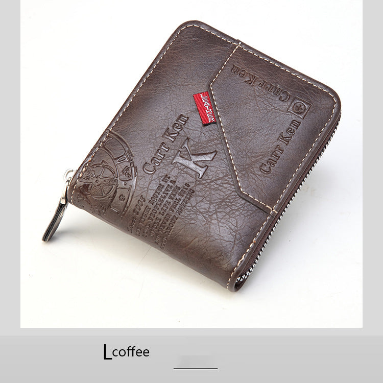 【Jesenska in zimska razprodaja - 45 % popusta】Nova moška večnamenska mehka usnjena denarnica z izvrstnim reliefom