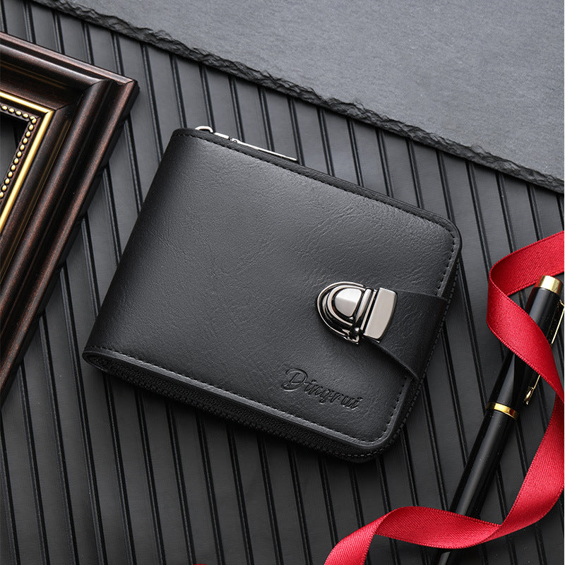 ❤️【Vásárolj 1-et, kapsz 2-t ingyen】2025-ös új férfi cipzáras pénztárca több kártyatartó rekesszel