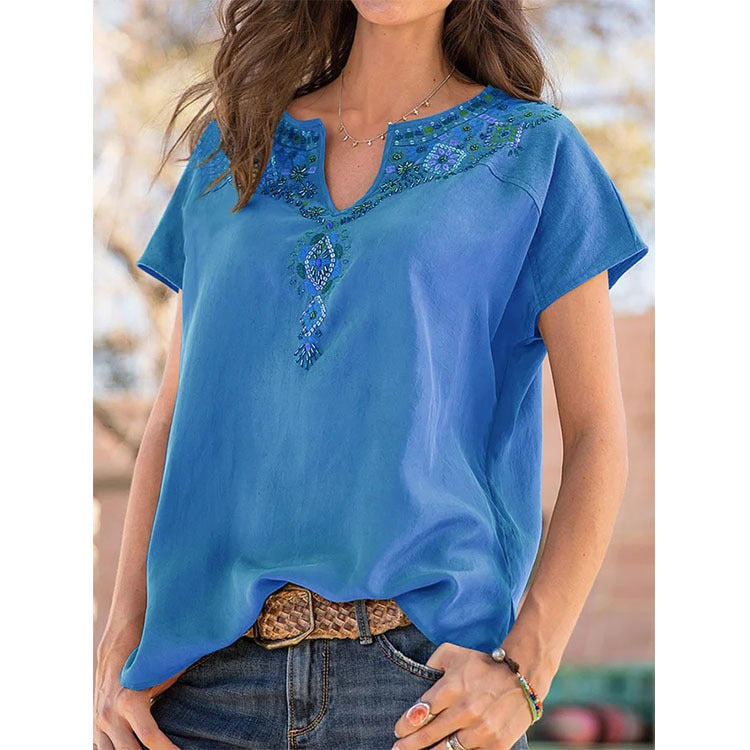 💓💓【50 % popust】【S-5XL】Nova ženska majica v etničnem slogu