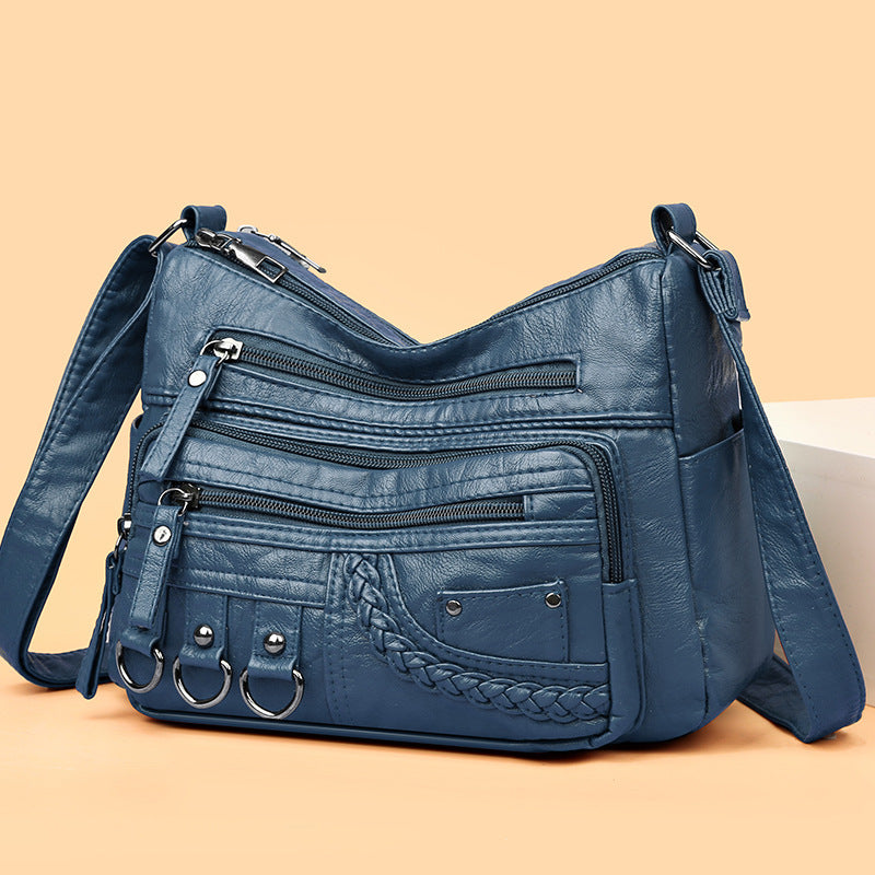💥【50% zľava po obmedzenú dobu】👜2025 nová veľká mäkká kožená kabelka cez rameno/crossbody