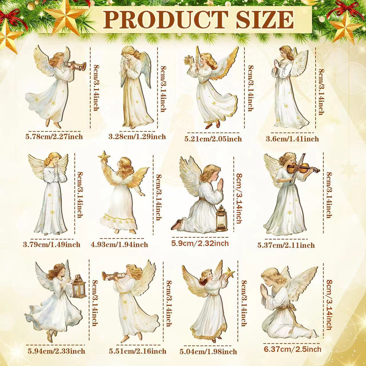 đăKĂșp 1, zĂskaj 1ăăspolu 24 kusovăVianoÄnĂĄ drevenĂĄ dekoraÄnĂĄ sĂșprava â tradiÄnĂ© ozdoby pre ĂștulnĂœ domov