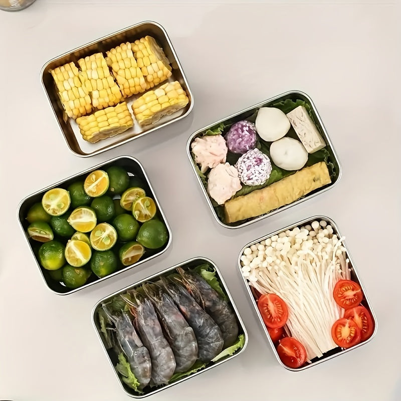 😍 Škatla za shranjevanje hrane iz nerjavečega jekla, posebej zaprta in proti zmrzovanju