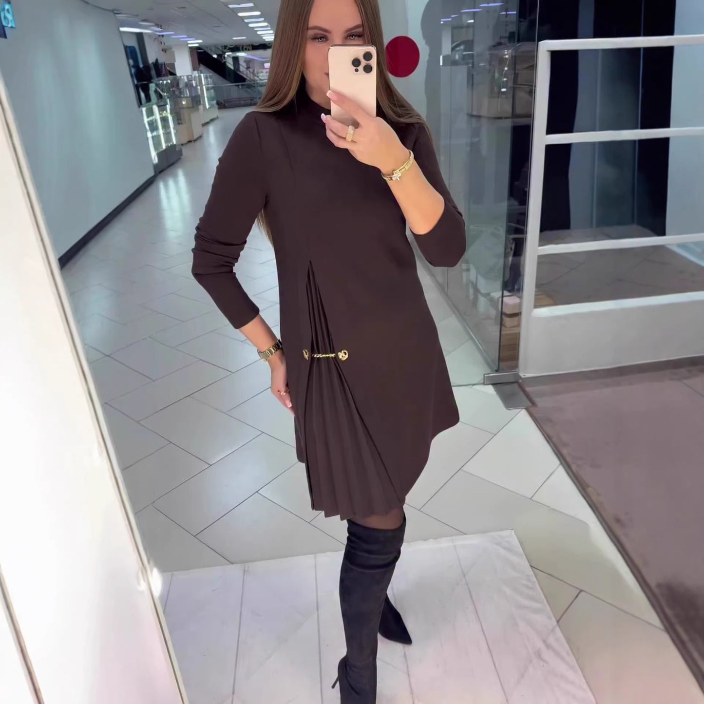 【50 % popust】👗🥰【S-3XL】Nova elegantna ženska obleka, moderna in vsestranska, oprijet kroj