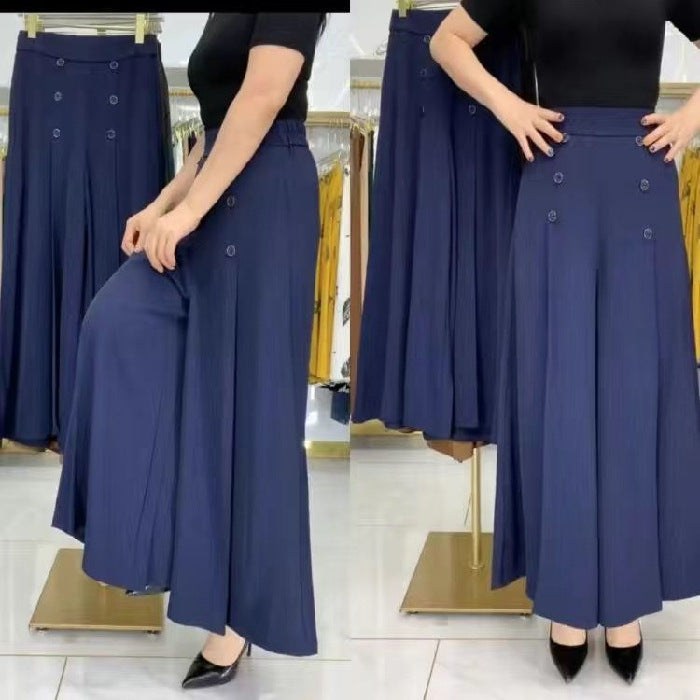 💖【Kupite 1, dobite 1 brezplačno 】【M-5XL】Modno žensko široko plisirano krilo z visokim pasom