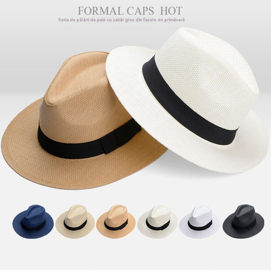 🥰【Cumpără unul, primești unul gratuit】Pălărie de vară țesută, stil retro britanic de plajă