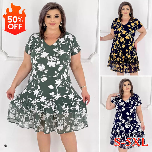 💙🌸【S-5XL】Vysoce kvalitní, pohodlné a módní šaty