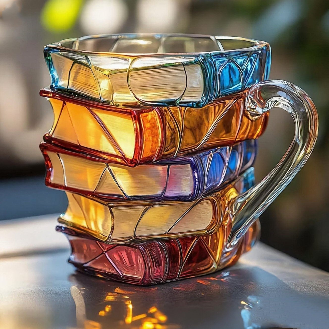 📚 🥤【50 % popust】3D poslikana skodelica za kavo v obliki knjige