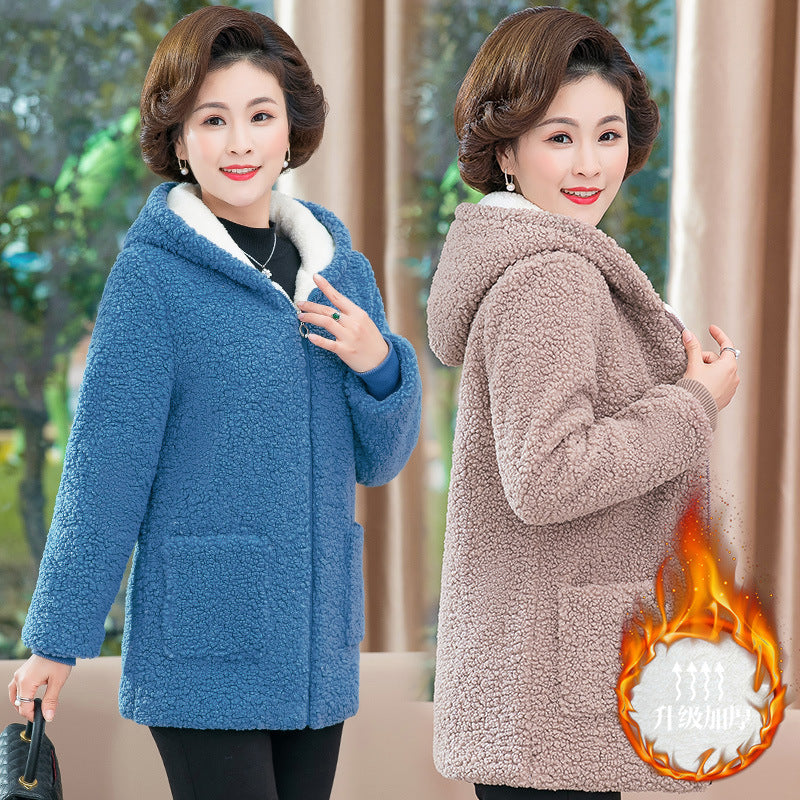 đ„ăSzezonĂĄlis ajĂĄnlatokăăM-4XLă2025 Laza, hosszĂș ujjĂș kapucnis plĂŒss kabĂĄt