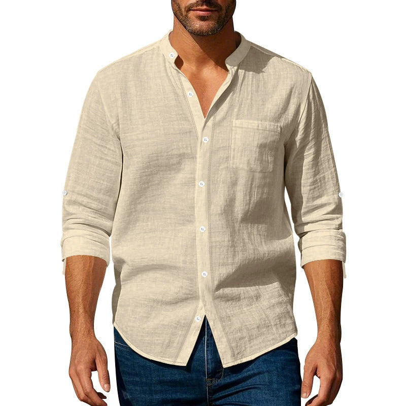 đ50% de descuentođ„ă40-100kgăCamisa informal de lino para hombre, manga larga, cuello alto, tejido transpirable. â
Pago contra entrega â
2 artĂculos con un 70% de descuento.