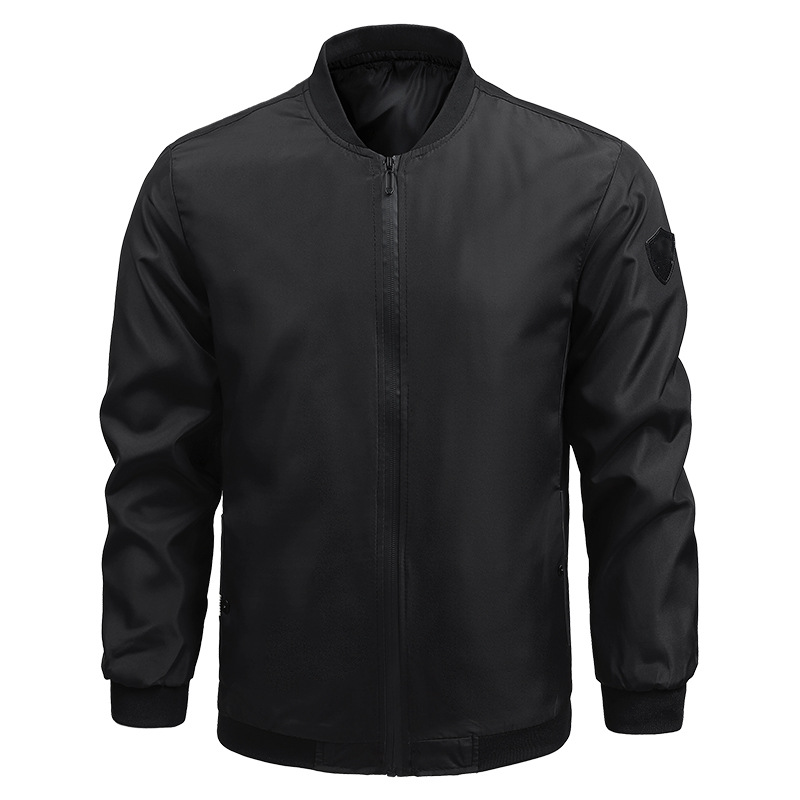 🚀🧥【50% popust 🔥】【S–6XL】Moška enobarvna pilotska jakna, na voljo v velikih velikostih