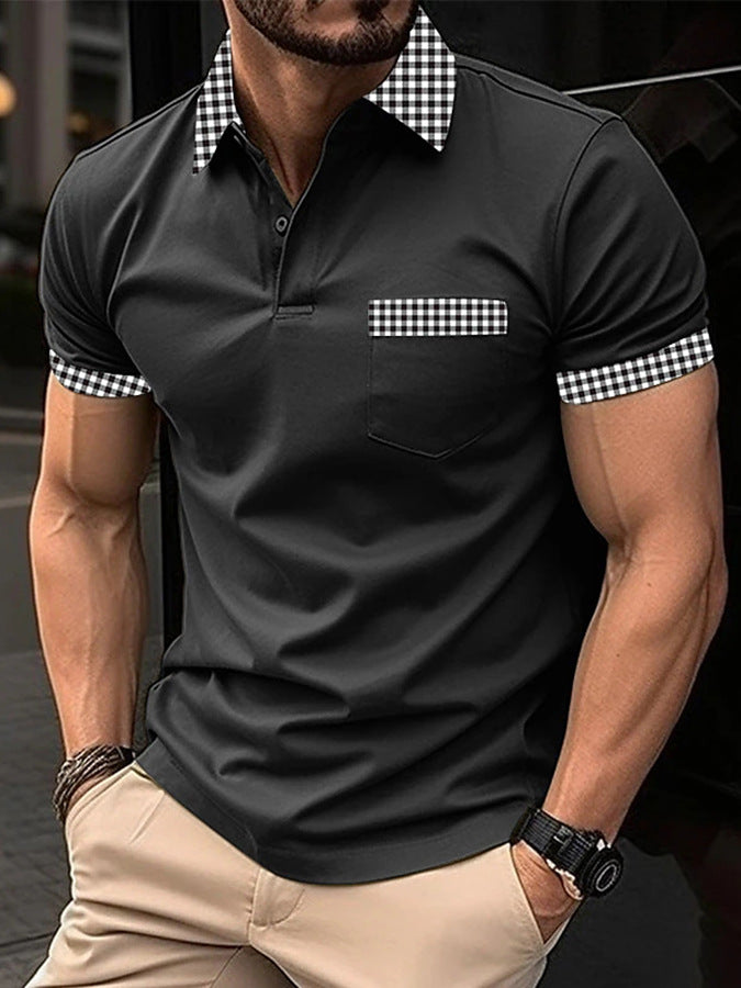 🔥 👕 Nové pánské ležérní tričko s kulatým výstřihem a krátkým rukávem z roku 2025