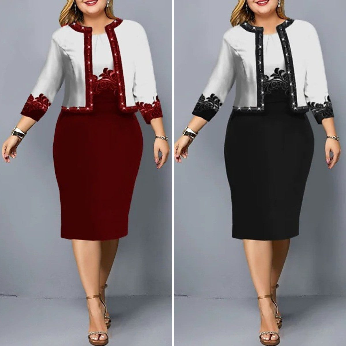 【50% popusta】【S-5XL】Ženski dvodijelni kostim, moderan i elegantan, profesionalni stil. (top + suknja)