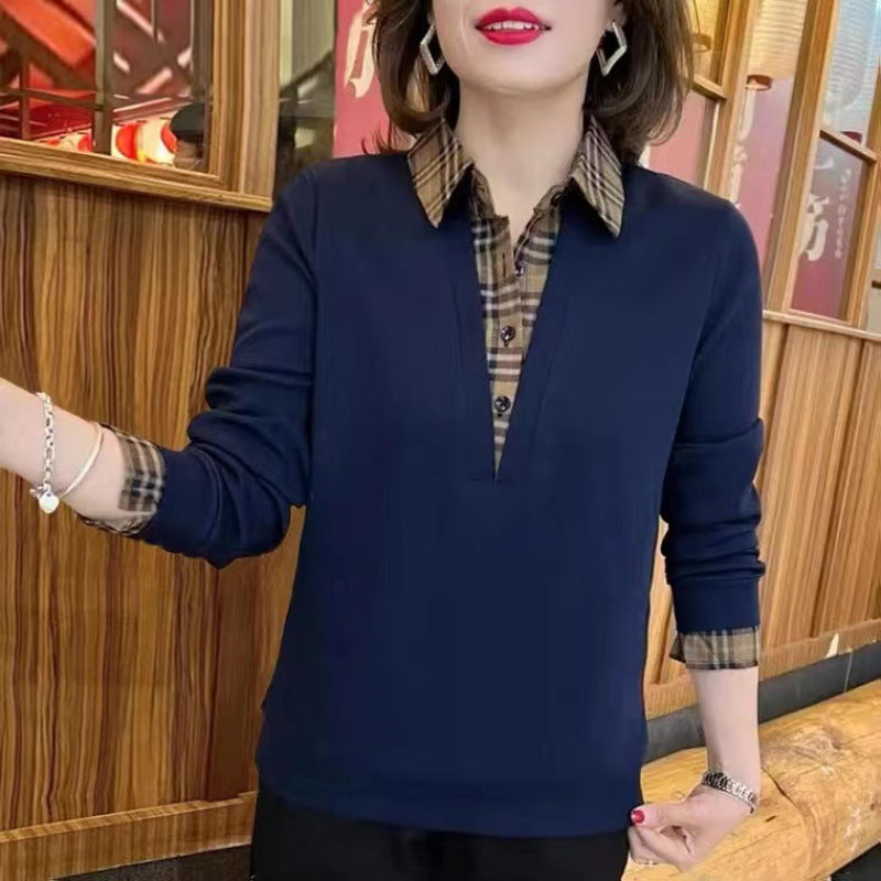 🔥【49% popust】🍂🍁Nova jesenska modna dvodelna srajca s karo šivi