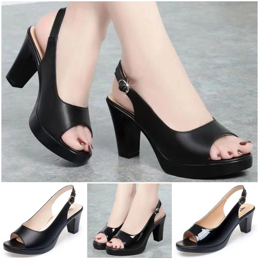 💞Elegantni sandali z visoko peto v obliki ribjega ustja